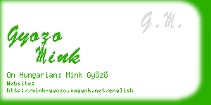 gyozo mink business card